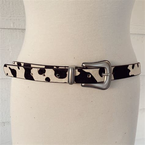 Step Up Your Style with a Chic Cow Print Belt